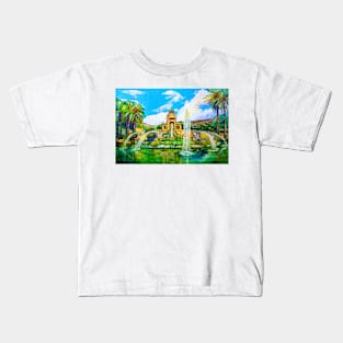 Barcelona. Great cascade. Kids T-Shirt